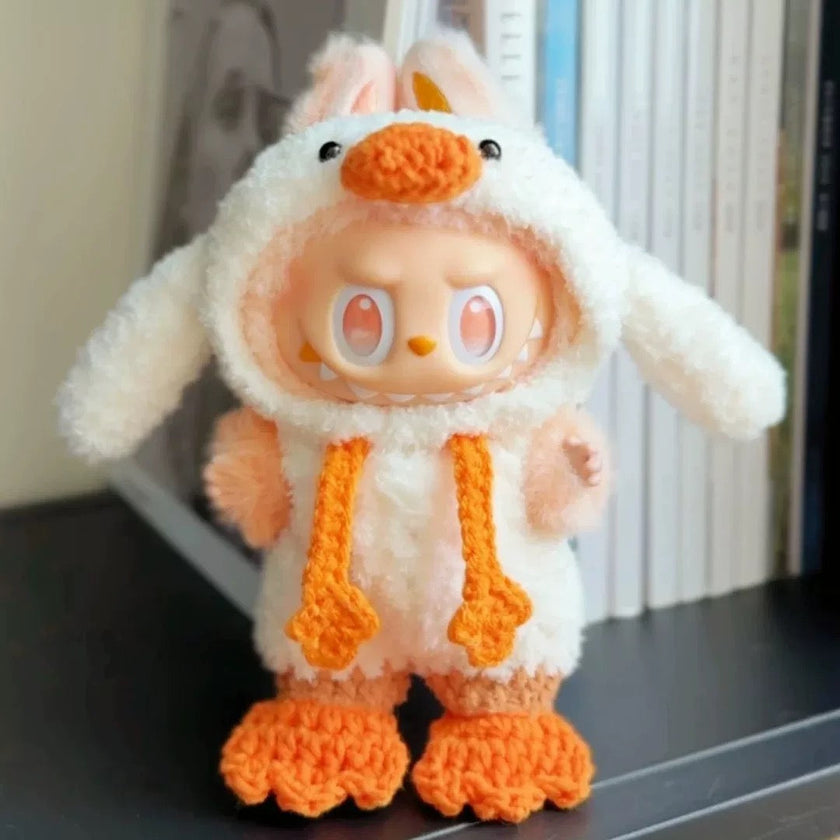 Handmade Labubu Outfit- Cute duck edition