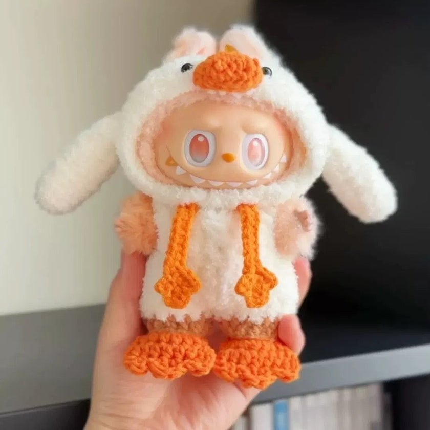 Handmade Labubu Outfit- Cute duck edition