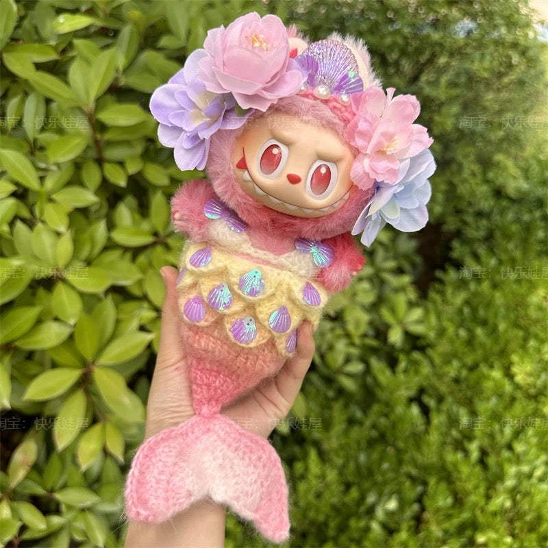 [pre order] Handmade Labubu Outfit- lovely mermaid edition