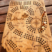 Alberta  Map Shaped Cribbage Board