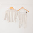 Cloud Grey Bamboo 2-Piece Long Sleeve Jogger Set