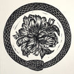 Snake & Flower hand print