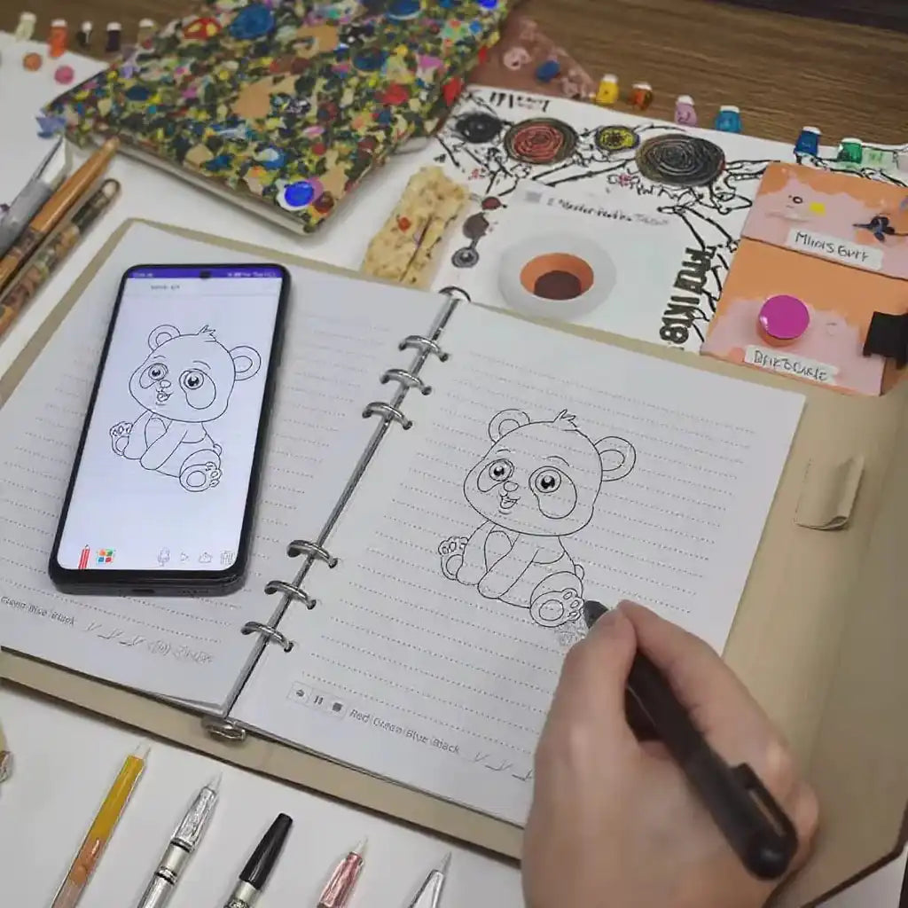 TUTT Smart Pen and Notebook Set | Digital Stylus Writing Board | Real-Time Sync with Android & iOS