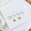 Gold Snowflake Studs