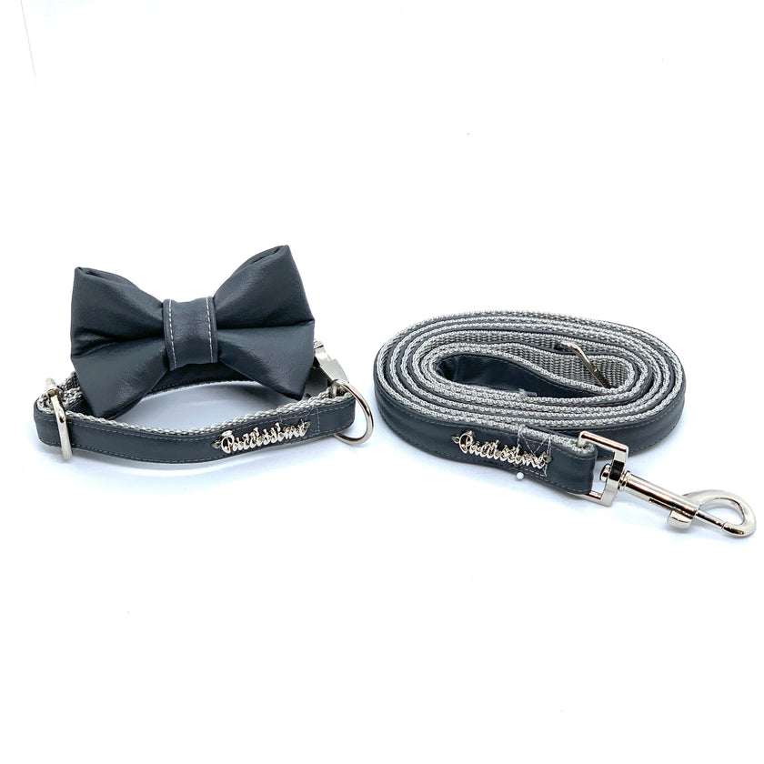Shadow dog bow tie