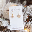 Crystal Bow Drop Earrings