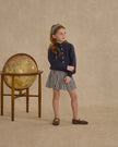 Pleated Mini Skirt | Navy Check | Rylee & Cru