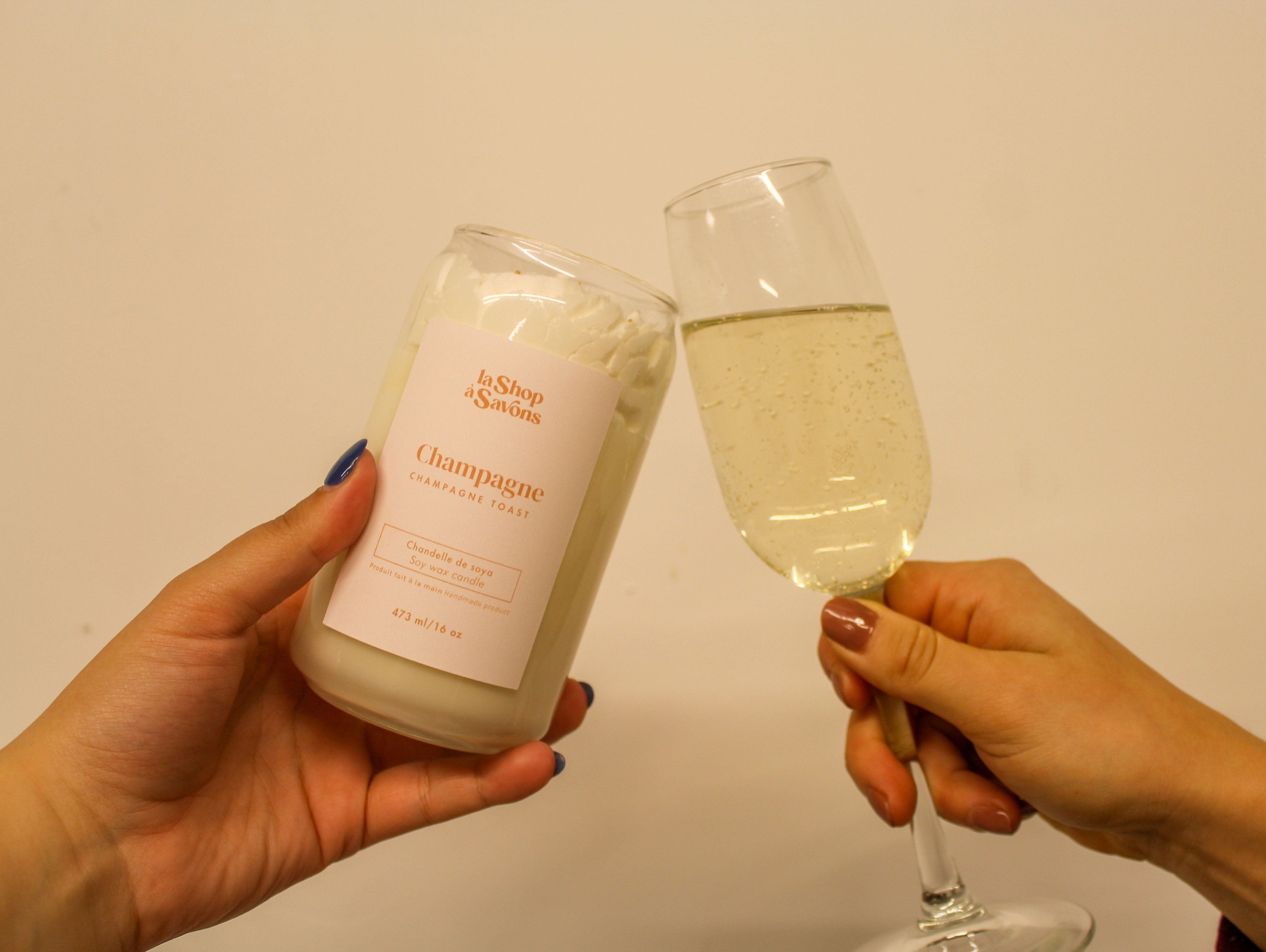 Chandelle de soya 16 oz - Champagne