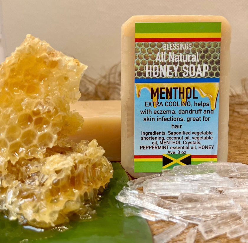 ALL NATURAL HONEY MENTHOL FACE & BODY BAR