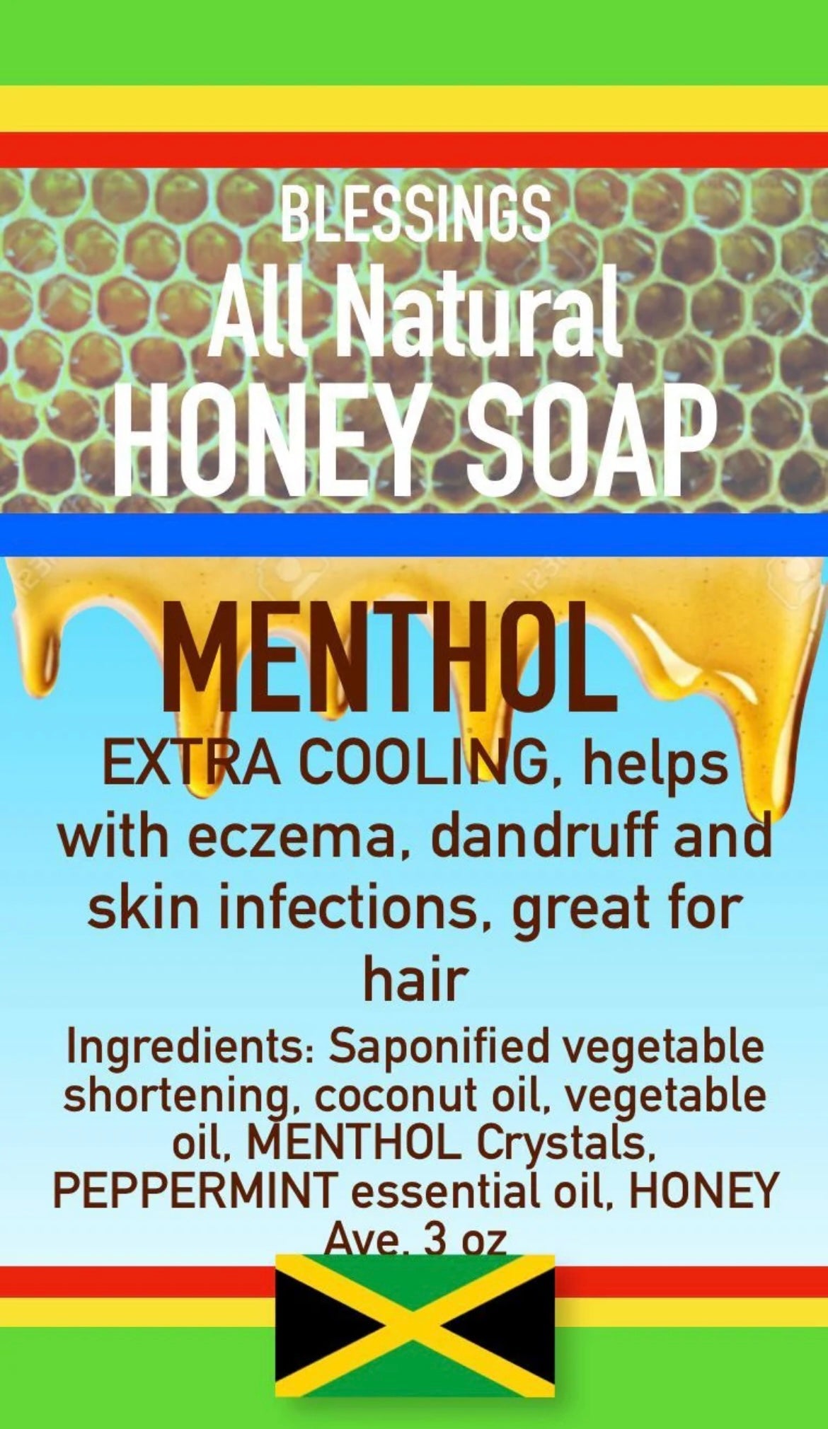 ALL NATURAL HONEY MENTHOL FACE & BODY BAR