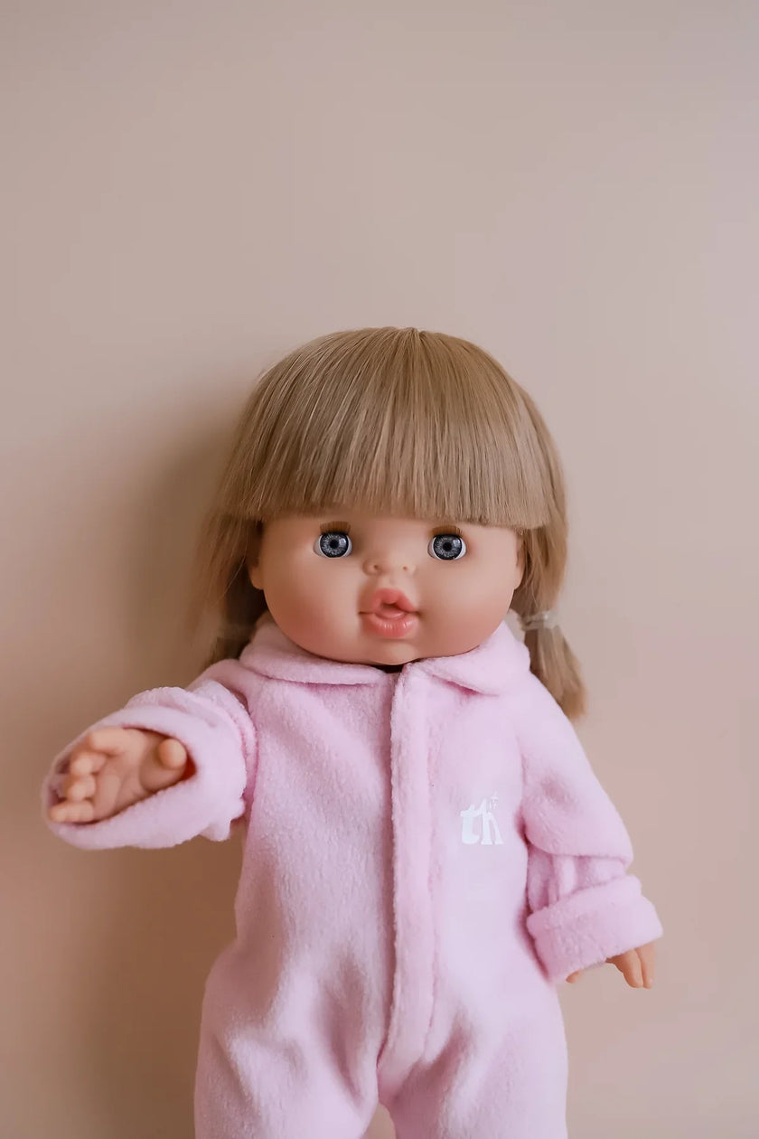 Light Pink Footed Pajamas - Tiny Harlow