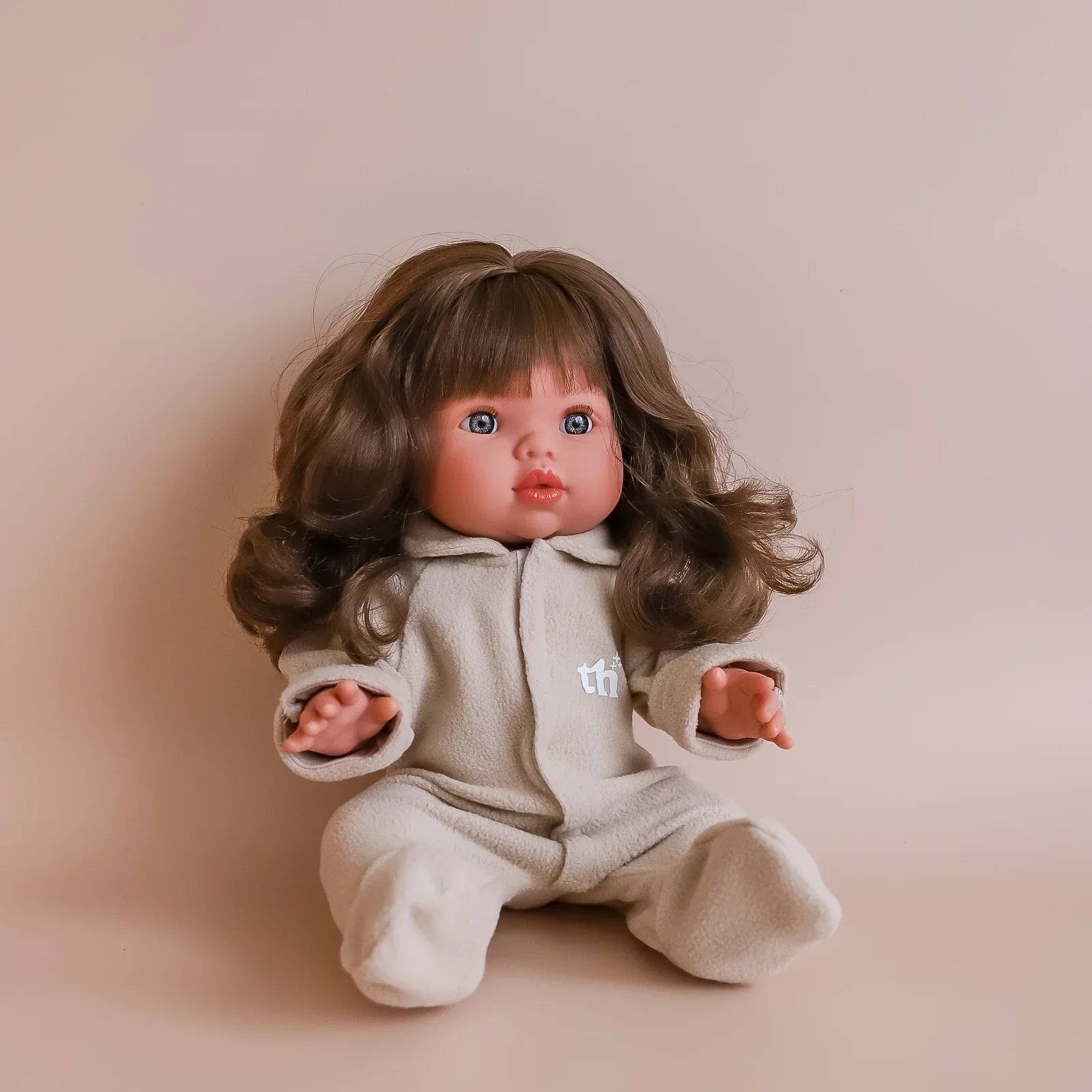 Taupe footed pajamas - Tiny Harlow