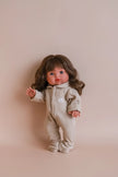Taupe footed pajamas - Tiny Harlow