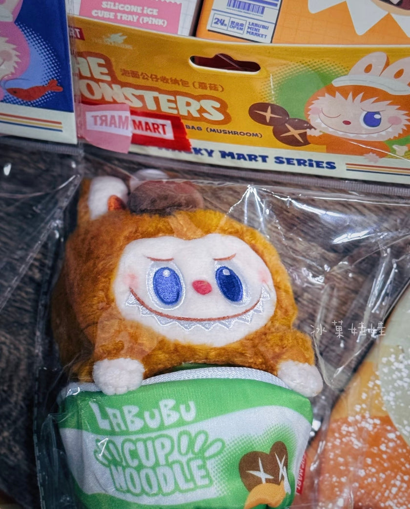 [pre order] labubu wacky mart cup noodles figure storage bag