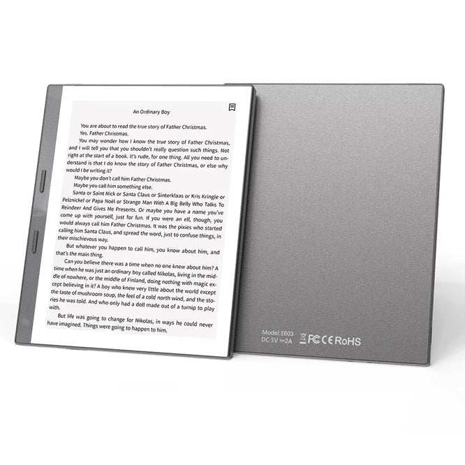 TUTT eReader 5.76” Touchscreen | 32 + 128GB (SD Card) Protective Case | E-ink Ultra Light & Slim E3