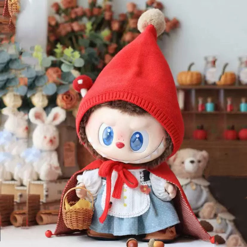[pre order] Labubu 17cm Little Red Riding Hood Costume Cute Collectible Figure Outfit