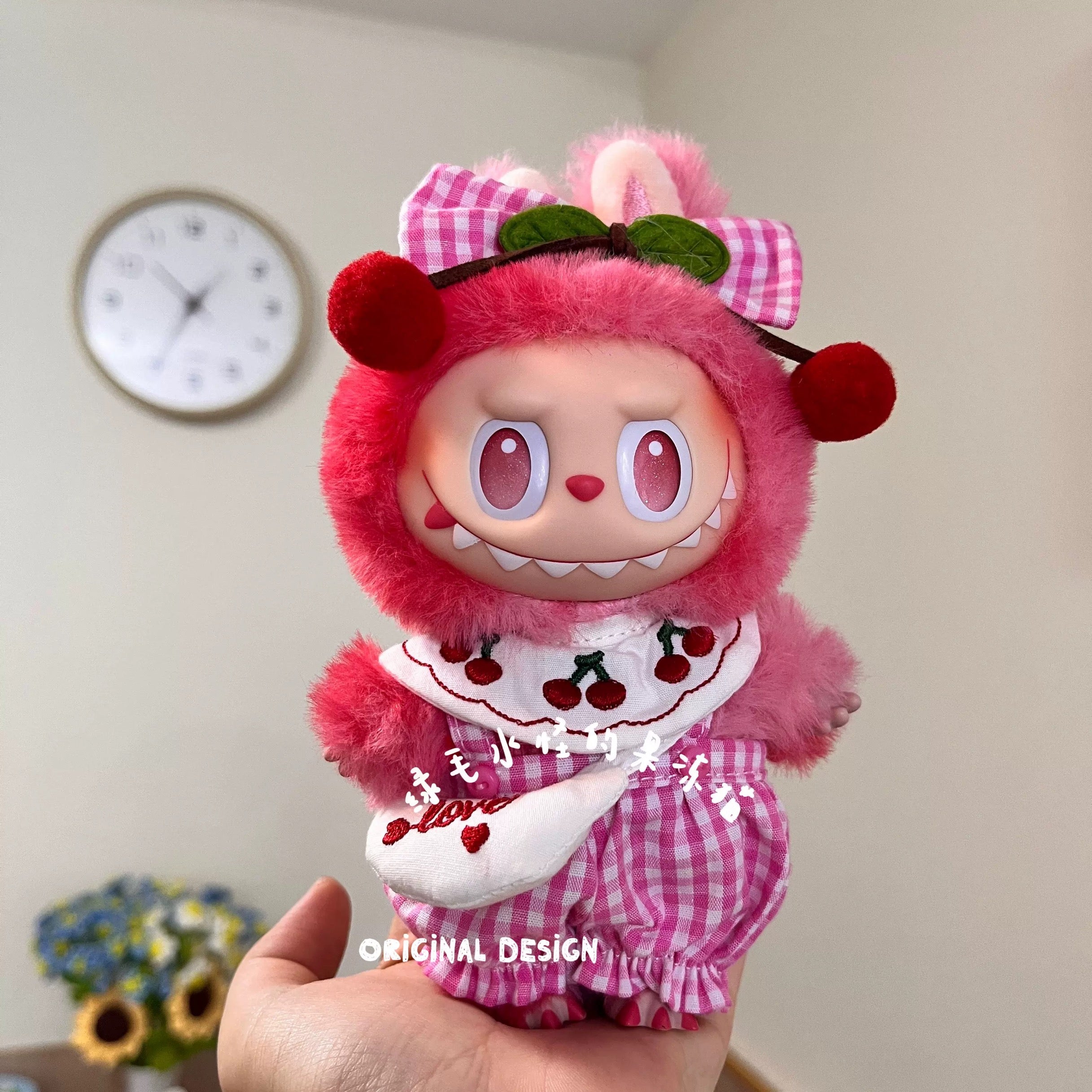 [pre order] labubu cherry picnic outfit