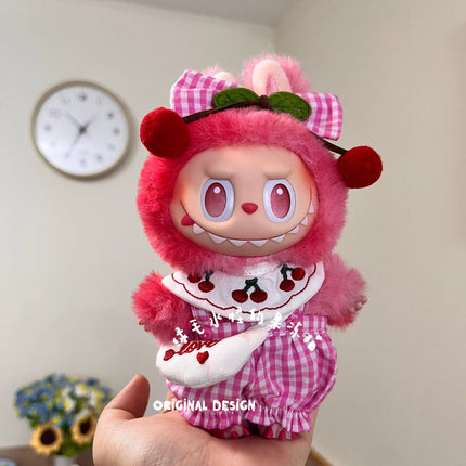 [pre order] labubu cherry picnic outfit