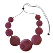Wooden Flat Disk Necklace