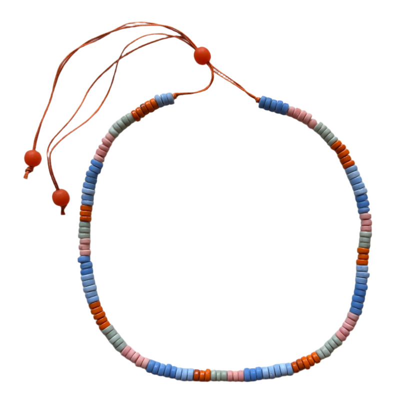 Single Strand Glass Bead Necklace