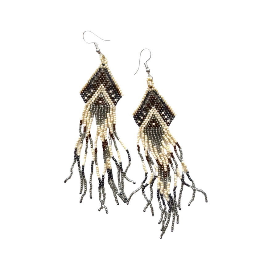 Beaded Aztec Style Earring
