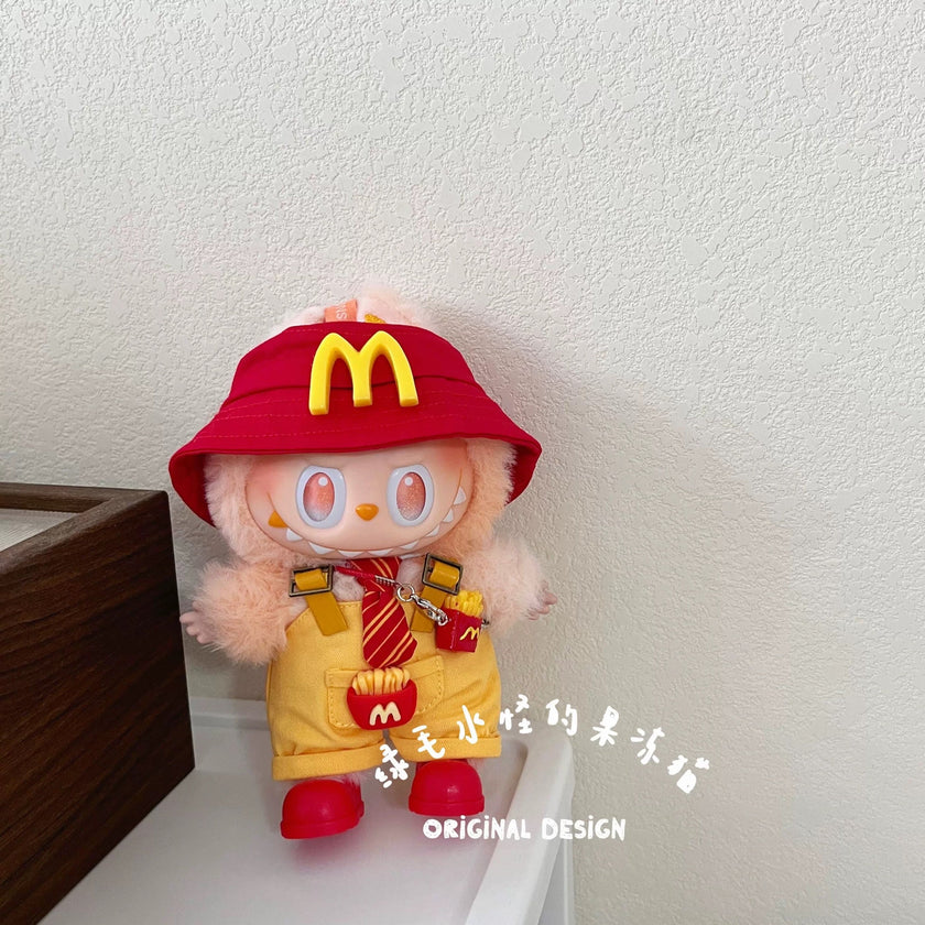 [pre order] labubu cute mcDonald's outfit