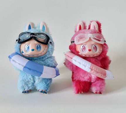 [pre order] labubu outfit- Mini Figure Swim Set – Goggles + Float Ring