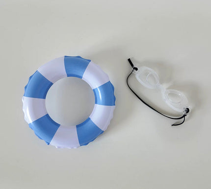 [pre order] labubu outfit- Mini Figure Swim Set – Goggles + Float Ring