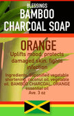 All Natural Soap Bamboo Charcoal Orange