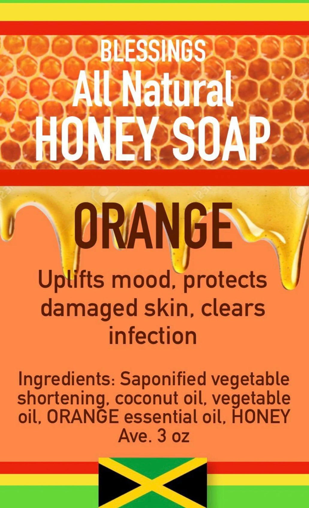 All Natural Honey Soap Orange