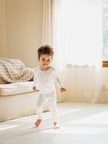 Cloud Grey Bamboo Convertible Zippered Romper