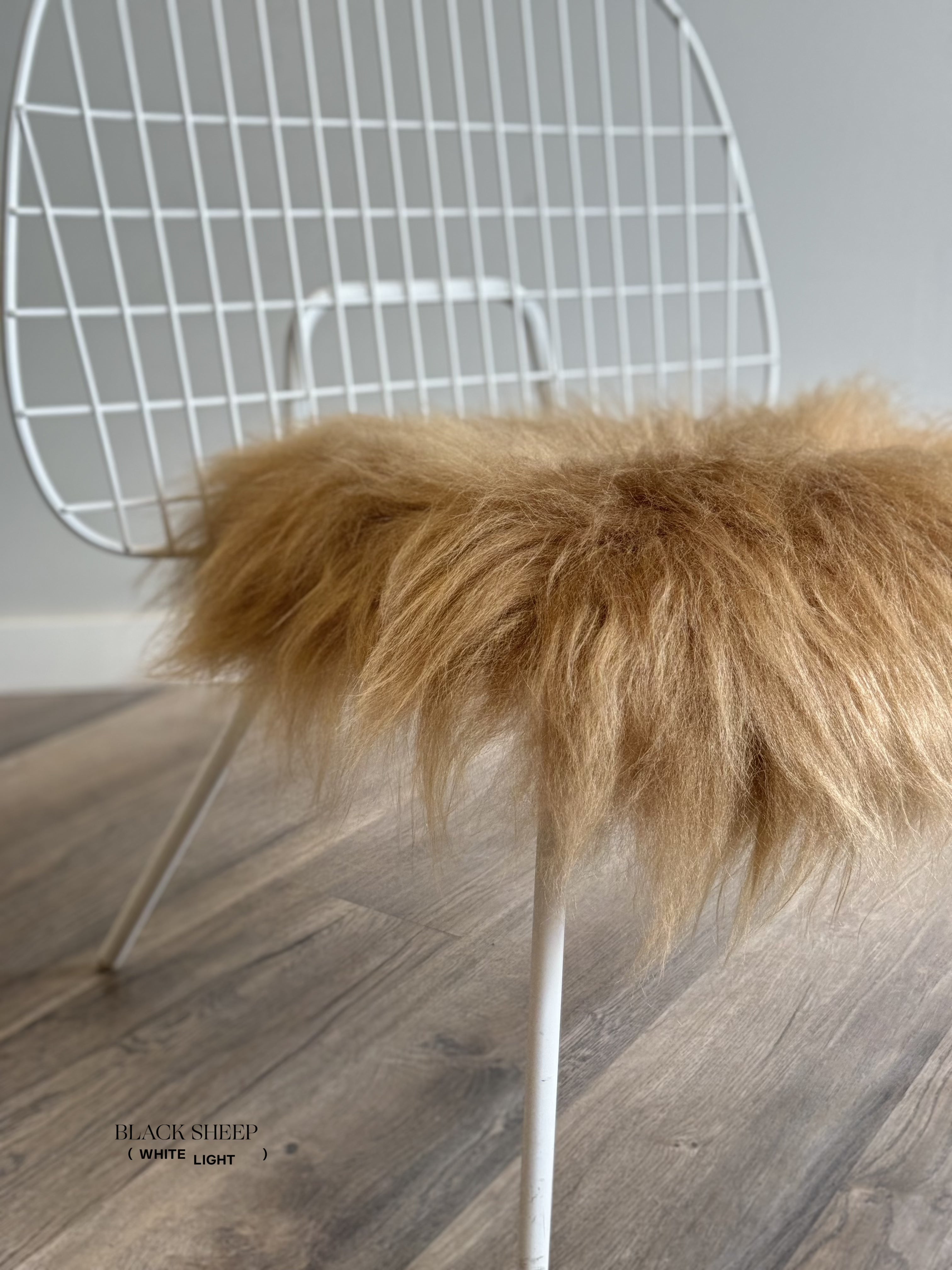 Camel Icelandic Sheepskin Chair Pad