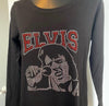 Elvis Rhinestone Long Sleeve Shirt – Rock Legend Sparkle Bling Tee | Blingdazzel