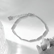 Bracelet en chaîne à perles Style ITARSI Silver : Forme géométrique minimaliste.