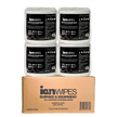 Gym Wipes with Wall Mounted Stainless Steel Dispenser Black – 3200 Wipes (4 x 800) Equipment Cleaning Starter Pack
