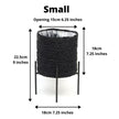 Isha Black Braided Planter