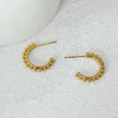 ISLA : Boucles d'oreilles à bord perlé