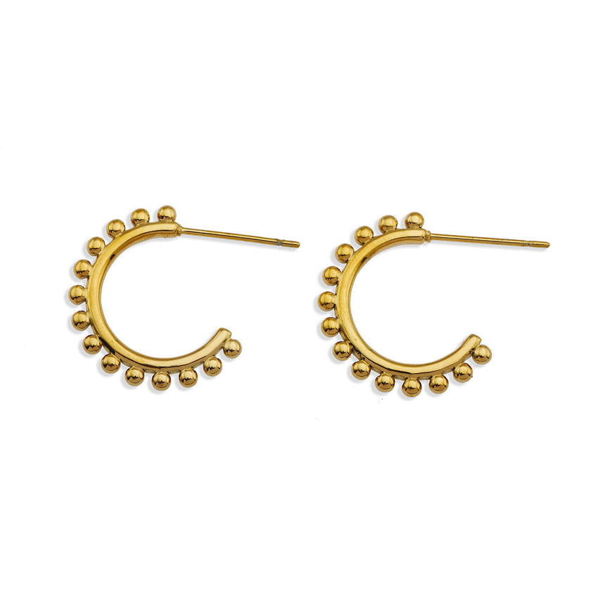 ISLA : Boucles d'oreilles à bord perlé