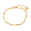 Bracelet en chaîne Style ITARSI Gold : Design minimaliste et géométrique avec perles.