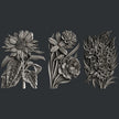 Zuri Designs Flower Blooms Set 1