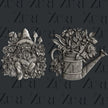 Zuri Designs Garden Decor Set 1