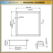 IVM Shower Niche - Black