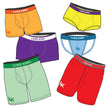Boxers/Briefs Bundle - Mockup and Template, 36 Total, 6 Angles, 6 Styles, Layered, Detailed & Editable Vector in EPS, SVG, AI, PNG, DXF and PDF