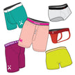 Boxers/Briefs Bundle - Mockup and Template, 36 Total, 6 Angles, 6 Styles, Layered, Detailed & Editable Vector in EPS, SVG, AI, PNG, DXF and PDF