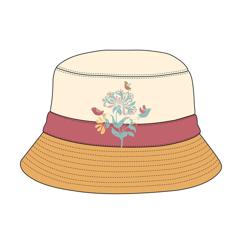 Bucket Hat - Mockup and Template - 10 Angles, Layered, Detailed and Editable Vector in EPS, SVG, AI, PNG, DXF and PDF