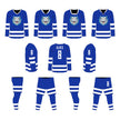 Hockey Jersey - Mockup and Template - 4 Angles, 4 Styles, Layered, Detailed and Editable Vector in EPS, SVG, AI, PNG, DXF and PDF