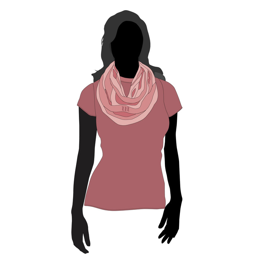 Infinity Scarf/Scarves - Mockup and Template - 2 Styles, Layered, Detailed and Editable Vector in EPS, SVG, AI, PNG, DXF and PDF