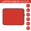 Laptop Sleeve - Mockup and Template - 1 Angles, 1 Style, Layered, Detailed and Editable Vector in EPS, SVG, AI, PNG, DXF and PDF