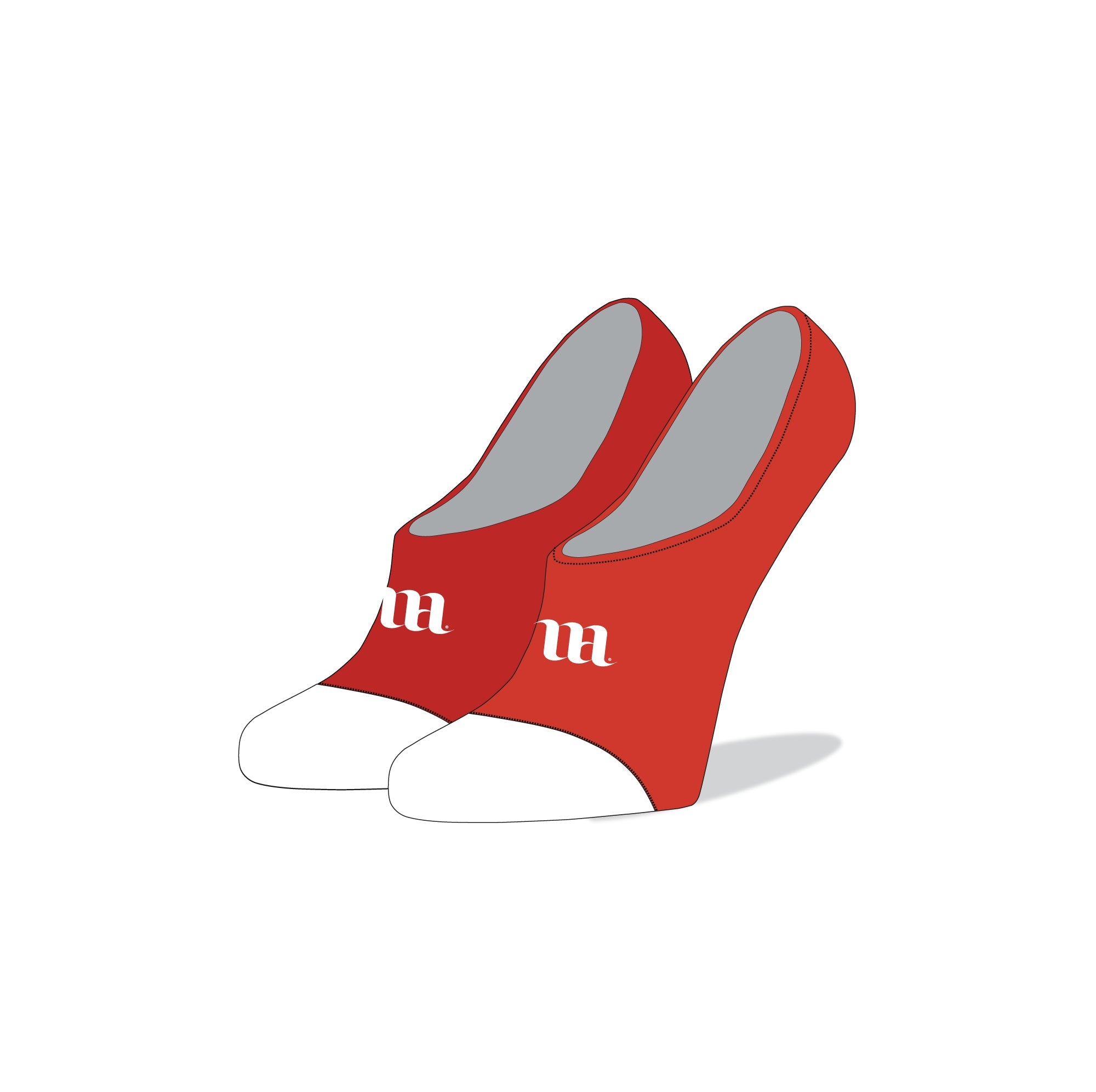 LIner No Show Ankle Socks - Mockup and Template - 11 Angles, Layered, Detailed and Editable Vector in EPS, SVG, AI, PNG, DXF and PDF