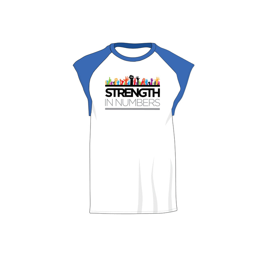 Raglan Men's Cap Sleeve/Sleeveless Shirt - Mockup and Template - 4 Angles, 1 Style, Layered, Detailed and Editable Vector in EPS, SVG, AI, PNG, DXF and PDF